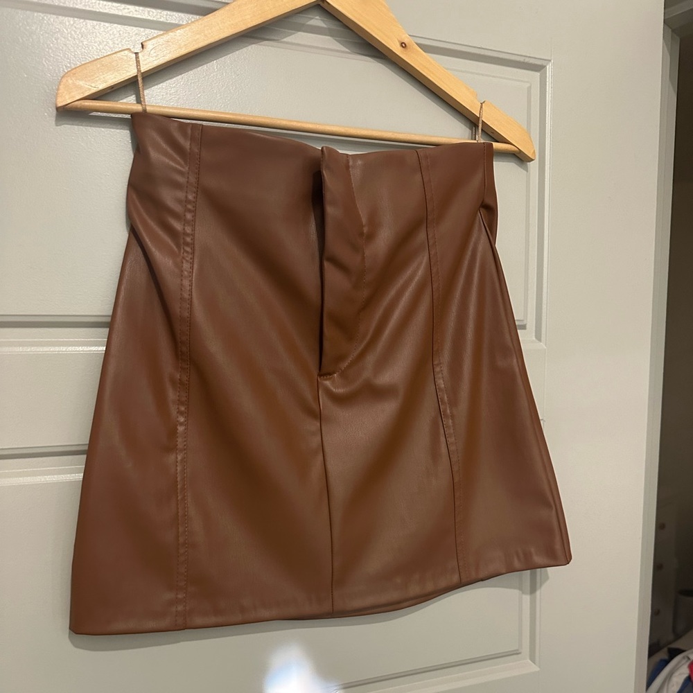 Faux Leather Zara Mini Skirt